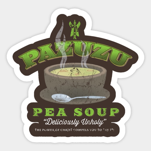Pazuzu Pea Soup The Exorcist Sticker TeePublic